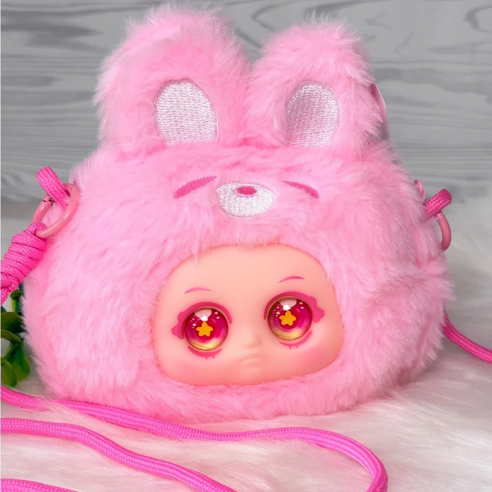 Pink Bunny Plush Shoulder Bag - Picture 3 of 12